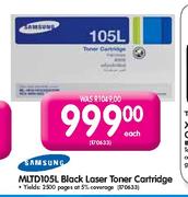 Samsung MLTD105L Black Laser Toner Cartridge-Each
