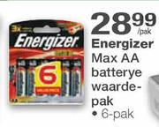 Energizer Max AA Batterywaarde Pak-6's pak