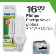 Philips Energy Saver Globes-14W
