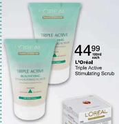 L'Oreal Triple Active Stimulating Scrub-100ml-Each