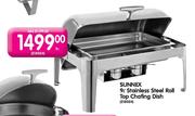 Sunnex Stainless Steel Roll Top Chafing Dish-9Ltr