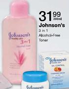 Johnson's 3-in-1 Alcohol-Free Toner-200ml