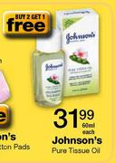 Johnson's Pure Tissue Oil-60ml Each