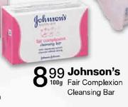 Johnson's Fair Complexion Cleasing Bar-100g