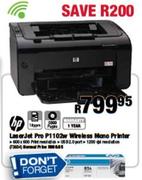 HP LaserJet Pro P1102w Wireless Mono Printer