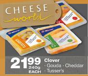 Clover Gouda,Cheddear/Tusser's-240g Each