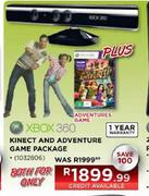XBox 360 Kinect and Adventure Game Package