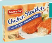 County Fair Chicken Steaklets Assorted -400g