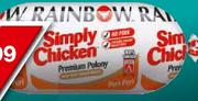 Rainbow Simply Chicken Polonie Verskeidenheid Elk -1kg