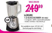 Logik Glass Blender-1.5ltr