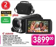 Canon HFR36 Full HD Wifi Video Camera Bundle