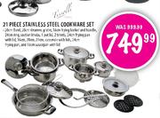 Tissolli Stainless Steel Cookware Set-21 Piece