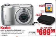 Kodak Digital Camera Package (C1550) + 4GB SD Card + Bag