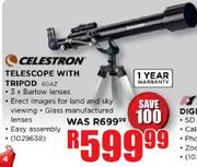 Celestron Telescope with Tripo (60AZ)