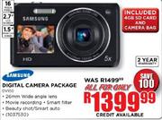 Samsung Digital Camera Package (DV100) + 4GB SD Card + Camera Bag
