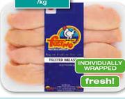 Festive Fresh Filleted Chicken Breasts-1kg