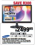 Samsung SyncMaster S24A 350H LED Monitor-24"