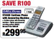 Bell Phones ST4500 Cordless Phone with Answering Machine