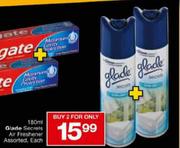 Glade Secrets Air Freshener Assorted-2 x 180ml Each