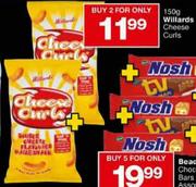 Willards Cheese Curls-2 x 150gm