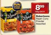 Robertsons Rajah Curry Powder Assorted-100g Each
