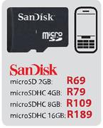 Sandisk Micro SDHC-8GB