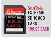 Sandisk Extreme SDHC 8GB Card