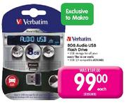 Verbatim Audio USB Flash Drive-8GB