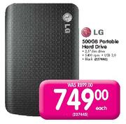 LG Portable Hard Drive-500GB