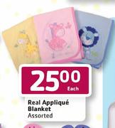 Real Applique Blanket-Each