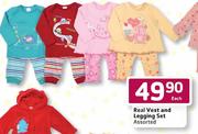 Real Vest And Legging Set-Each