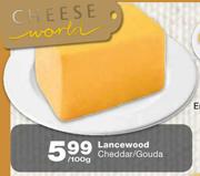 Lancewood Cheddar/Gouda-100gm