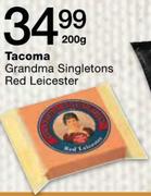 Tacoma Grandma Singletons Red Leicester-200gm