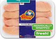 Festive Fresh Filleted Chicken Breasts-Per kg