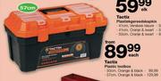 Tactix Plastic Tool Box Orange & Black-57cm Each