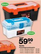 Vanaf Tactix Plastiekgereedskapkis Oranje & Swart-41cm Elk