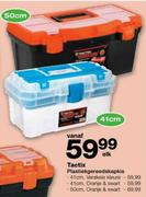 Vanaf Tactix Plastiekgereedskapkis Oranje & Swart-50cm Elk