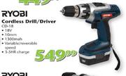Ryobl Cordless Drill/Driver (CD-18)