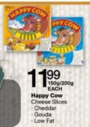 Happy Cow Cheese Slices Gouda-150gm/200gm Each