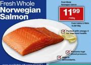 Fresh Whole Norwegian Salmon-100gm