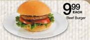 Beef Burger Each