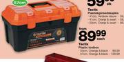 Tactix Plastic Toolbox Orange & Black-57cm