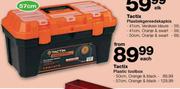 Tactix Plastic Toolbox Orange & Black-50cm