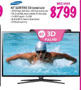 Samsung Slim FHD 3D TV-40"