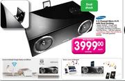 Samsung 2.0 Channel Micro Hi Fi With Dual Docking-Each