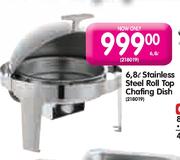 Stainless Steel Roll Top Chafing Dish-6,9ltr