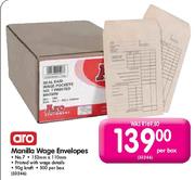 Aro Manilla Wage Envelopes 152mm x 110mm-500 Per Box