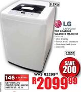 LG Top Loading Washing Machine-8.2kg
