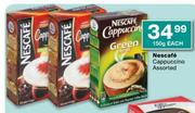 Nescafe Cappuccino Assorted-150g each