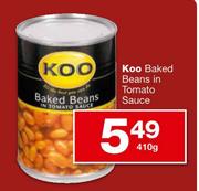 Koo Baked Beans in Tomato Sauce-410g